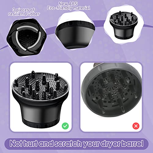 Universal Adjustable Hair Dryer Diffuser for Curly, Wavy, Frizzy Hair (1.4-2.6 in) - Image 6
