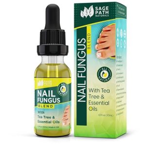 Max Strength Tea Tree Oil & Essential Oils Toenail Fungus Treatment 1 oz USA Clean Ingredients