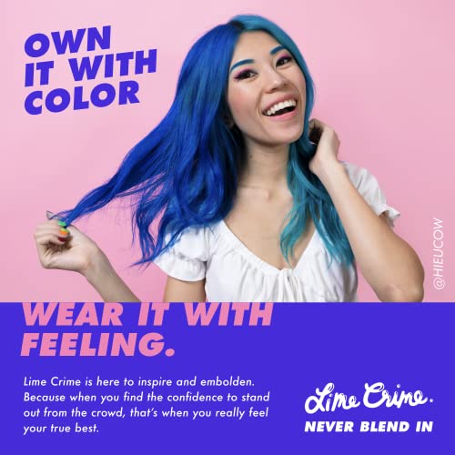 Lime Crime Oasis Cobalt Blue Liquid Eyeliner - Matte, Long-Lasting, Vegan & Cruelty-Free - Image 6