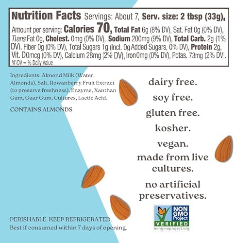 Kite Hill Almond Milk Cream Cheese Spread 8 oz Dairy-Free Vegan Gluten-Free - Image 3