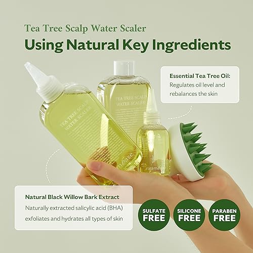 8.42 fl oz Tea Tree Scalp Treatment for Oily Scalp Exfoliating Formula - Image 2