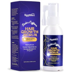60ML Hair Growth Serum with Rice Water, Biotin, Caffeine - Herbal Oil Spray