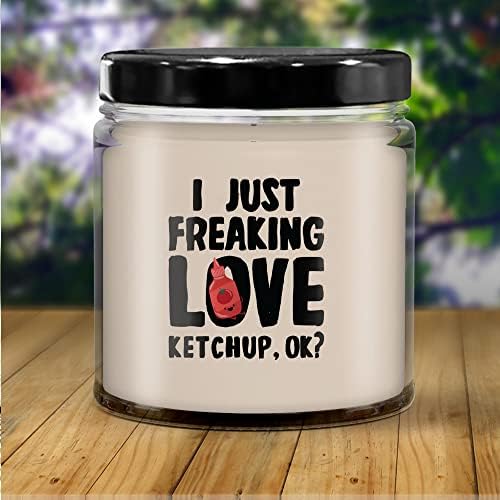 Vanilla Scented Ketchup Lover Candle Funny Gift & Decor 8oz Capacity - Image 4