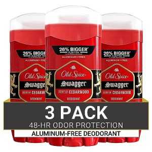 Old Spice Swagger Cedarwood Aluminum Free Deodorant Pack 3.8 oz 3 Count