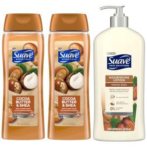 Suave Cocoa Butter Body Wash & Lotion 2-Pack, 18 Oz