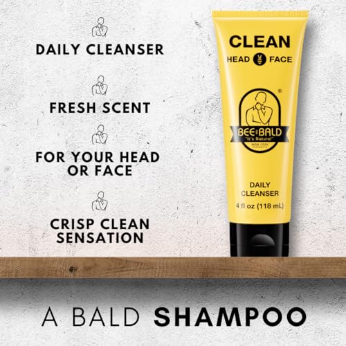 Bee Bald CLEAN Daily Cleanser for Face & Head, 4 oz - Image 3