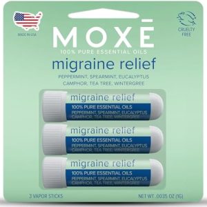 MOXE Migraine Relief Nasal Inhalers ? 3 Pack Essential Oils