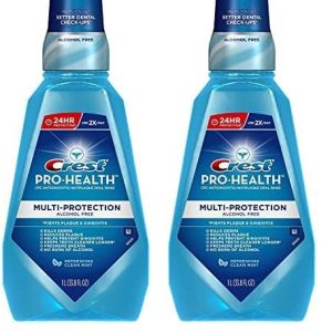 Crest Pro Health Mouthwash CPC Clean Mint 1L, 2-Pack