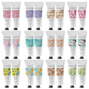 BODY & EARTH Love 24 Pack Travel Size Scented Hand Cream Gift Set 1 oz