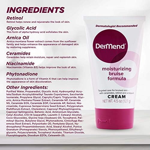 Dermend Arnica Bruise Cream 4.5 Oz with Vitamin K Moisturizer for Bruises - Image 2