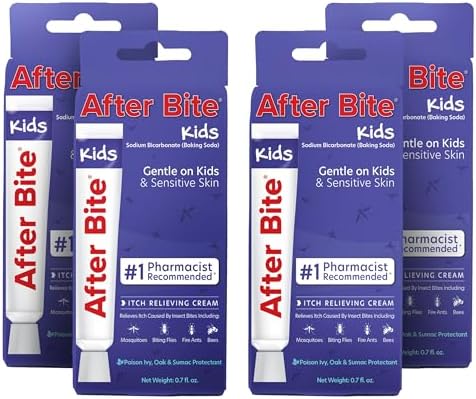 After Bite Kids 0.7 oz Itch Relief Cream for Bug Bites 4 Pack