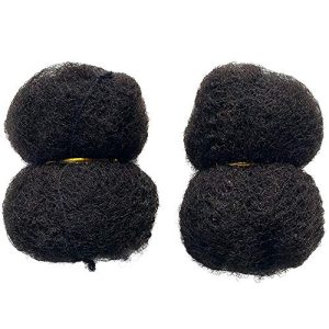 Afro Kinky Human Hair for Dreadlocks, 2 Bundles, Natural Black #1B, 8 inch