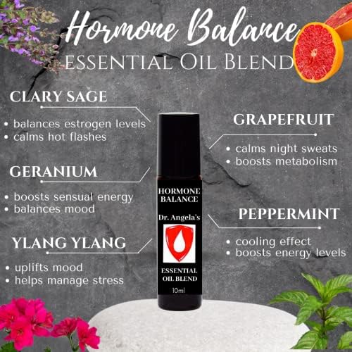 Menopause Relief Hormone Balance Essential Oil Roll-On 10ml - Image 2