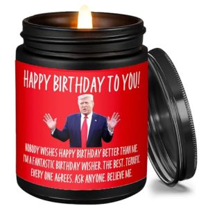 Trump Birthday Scented Candle ? 9oz Gift for All
