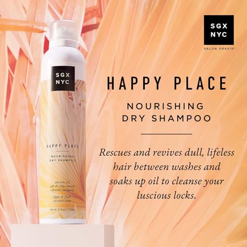 SGX NYC Happy Place Vegan Dry Shampoo, Pro-Vitamin B5, Coconut Scent, 6.5 oz (2-Pack) - Image 3