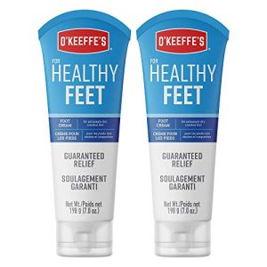 O'Keeffe's Healthy Feet Cream, 7oz Tube, Pack of 2 - Moisture Boost for Dry Feet