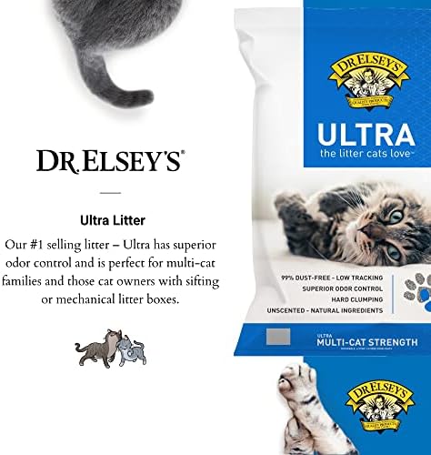 Dr. Elsey's Ultra Cat Litter - 99.9% Dust-Free, Low Tracking, Unscented Odor Control - Image 2