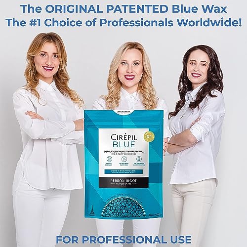 Cirepil Blue 400g Unscented Wax Beads for Sensitive Skin - No Strip, Easy Peel-Off - Image 7
