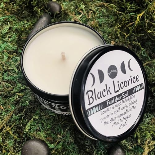 Black Licorice 4oz Handmade Soy Candle Tin - Image 7