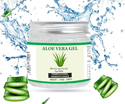 100% Pure Aloe Vera Gel for Moisturizing Face, Skin & Hair (7.76 oz) - Image 2