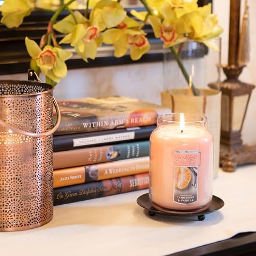 Yankee Candle Tangerine Vanilla 22oz Classic Jar Candle 110+ Hour Burn Time - Image 3
