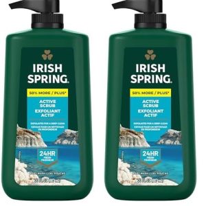 Irish Spring Active Scrub 30 oz Face and Body Wash 2-Pack New