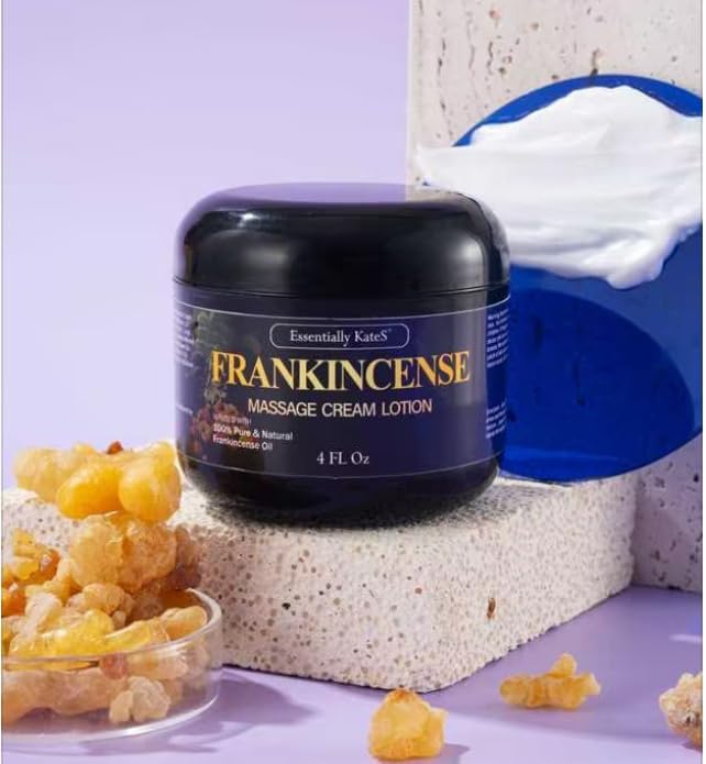 Frankincense Oil Massage Cream 4 Fl Oz - Relaxes Muscles & Nourishes Skin - Image 4