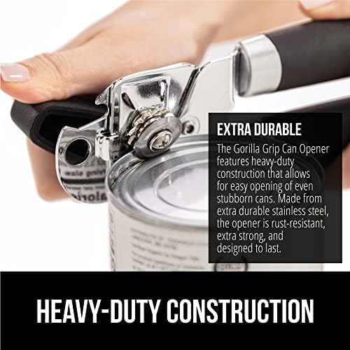 Gorilla Grip Heavy Duty Can and Bottle Opener, Black - Image 4