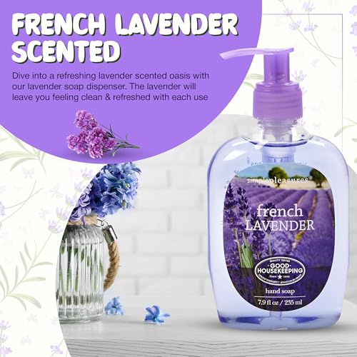 SIMPLE PLEASURES French Lavender Hand Soap 7.9 oz + 59 oz Refill, Approved - Image 2
