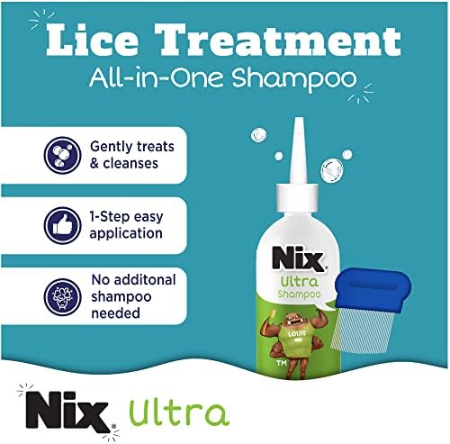 Nix Lice Treatment Kit: Shampoo, Comb & Leave-in Spray - Image 3