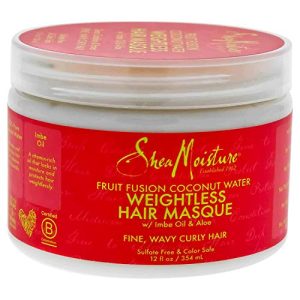 Shea Moisture Coconut Water Weightless Hair Masque, 12 oz - Pack of 3