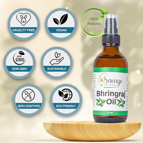 Bhringraj Hair Oil 2oz 100% Natural for Growth Conditioning Hair Fall Prevention - Image 2