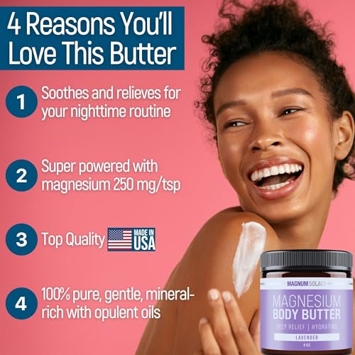 Nighttime Lavender Magnesium Body Butter Cream - Image 2