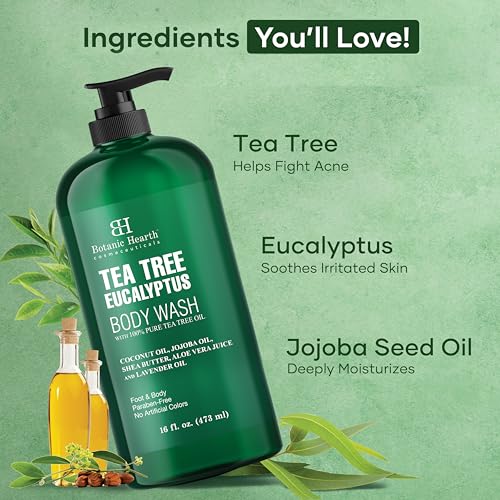 Eucalyptus & Tea Tree Body Wash ? 16 fl oz, Sulfate Free - Image 3