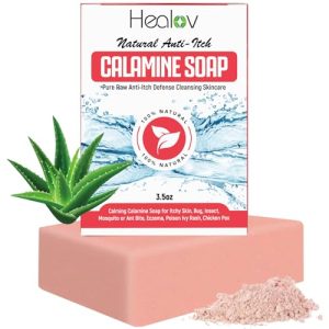 Calamine Itch Relief Soap Bar for Irritated Skin and Conditions - Natural Cleansing