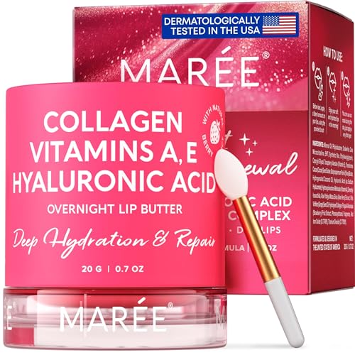 MAREE Hyaluronic Acid Lip Mask - Overnight Treatment for Dry, Cracked Lips