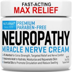 Neuropathy Relief Cream - 3X Action, 4% Menthol, Arnica & MSM - 2 Oz