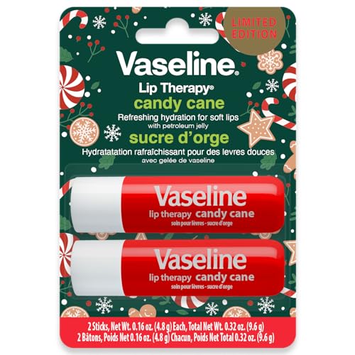 Vaseline Candy Cane Lip Therapy Stick Twin Pack – Holiday Limited Edition - Image 3