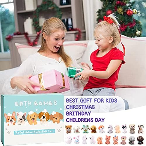 Organic Kids Bath Bombs 20 Pack with Surprise Puppy Toys Inside - Image 4
