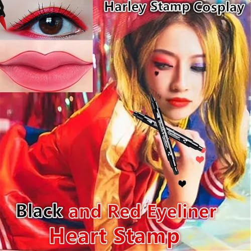 Go Ho Heart Stamp Black Liquid Eyeliner Pen Waterproof Smudge-proof 1 Piece - Image 9