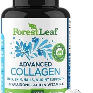 ForestLeaf Multi Collagen Capsules with Hyaluronic Acid & Vitamin C, 120 Caps