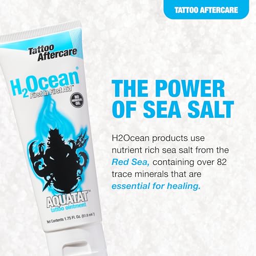 H2Ocean Aquatat Tattoo Healing Ointment - Fragrance-Free Aftercare Cream with Vitamins, 1.75 oz - Image 3