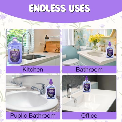 SIMPLE PLEASURES French Lavender Hand Soap 7.9 oz + 59 oz Refill, Approved - Image 5
