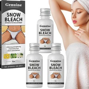 3 Bottles of Snow Bleach Cream for Dark Spots on Body and Intimate Areas