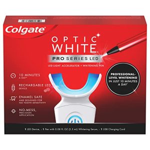 Colgate Optic White Pro Series Whitening Kit with Pen and LED Tray
