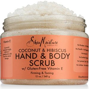 Shea Moisture Coconut & Hibiscus Hand & Body Scrub, 12 Oz