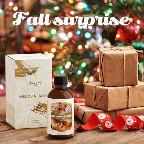 SALUBRITO 4oz Autumn Wreaths Essential Oil for Diffuser & More - Image 5