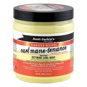 Aunt Jackie's 15 Oz Flaxseed Curl Whip Anti-Poof Styling Cream for Dry Hair