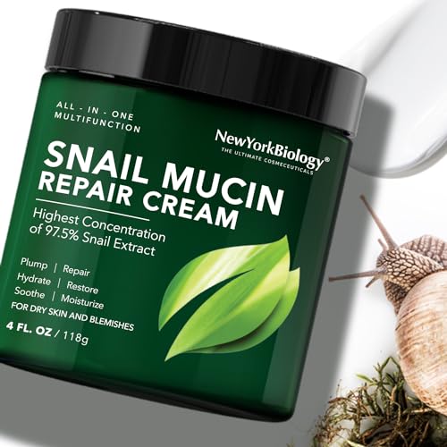 New York Biology Snail Mucin Face Cream 4 Fl Oz Hydrating Skin Moisturizer - Image 9