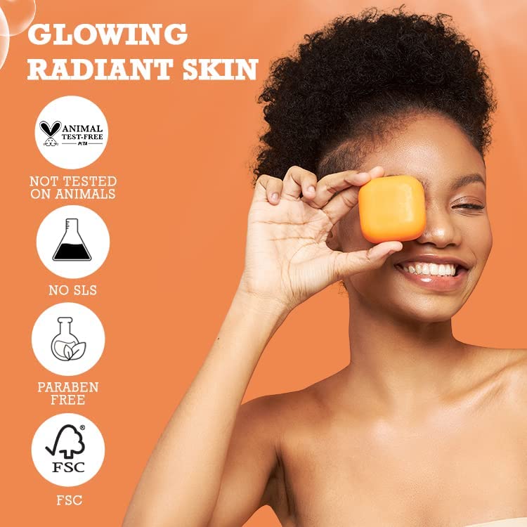 Koji White Kojic Acid & Papaya Brightening Exfoliating Soap, Vegan, 2 Bars - Image 4